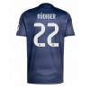 Real Madrid Antonio Rudiger #22 Bortatröja 2025-26 Korta ärmar Real Madrid Antonio Rudiger #22 Bortatröja 2025-26 Korta ärmar